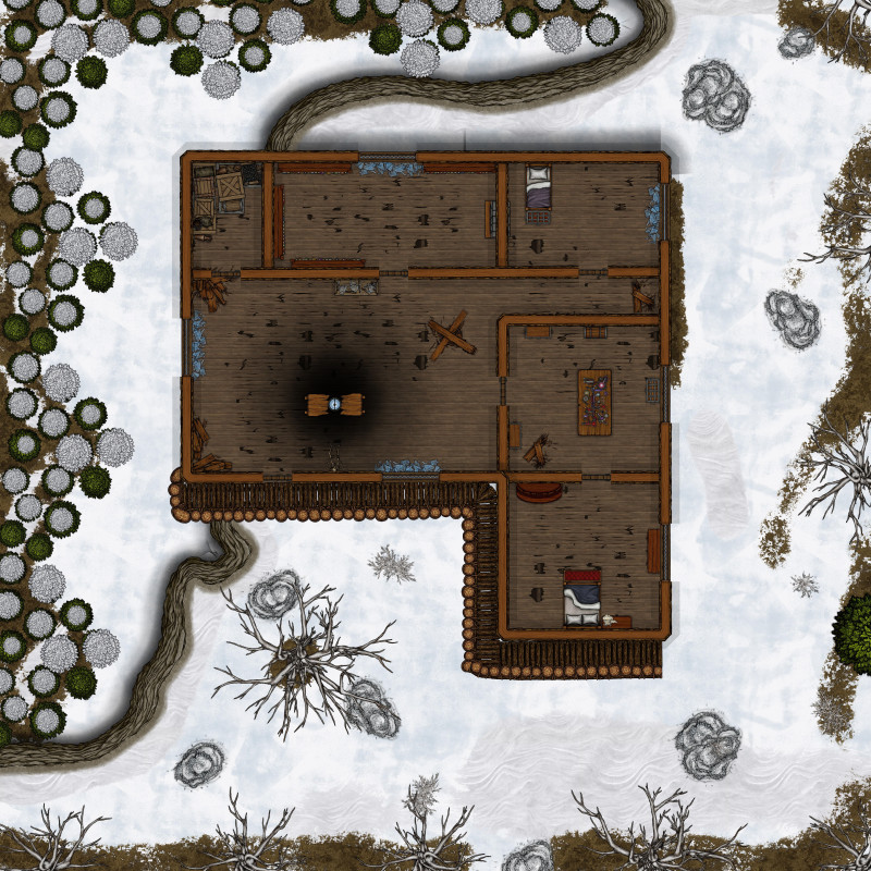 Icewind Dale: Rime of the Frostmaiden : Black cabin