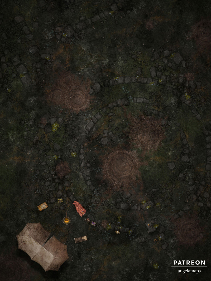 After the Battle [battlemap] from Angela Maps - 3 versions! [animated] [art]