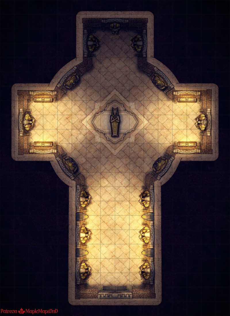 King's Grave, 4 variants battle map by MapleMapsDnD | [Battle Map] [No AI] [OC] [Art]