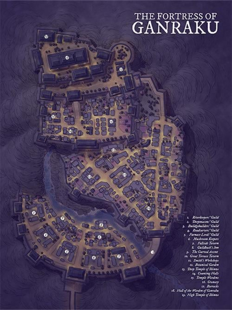The Dwarven Mountain Fortress of Ganraku