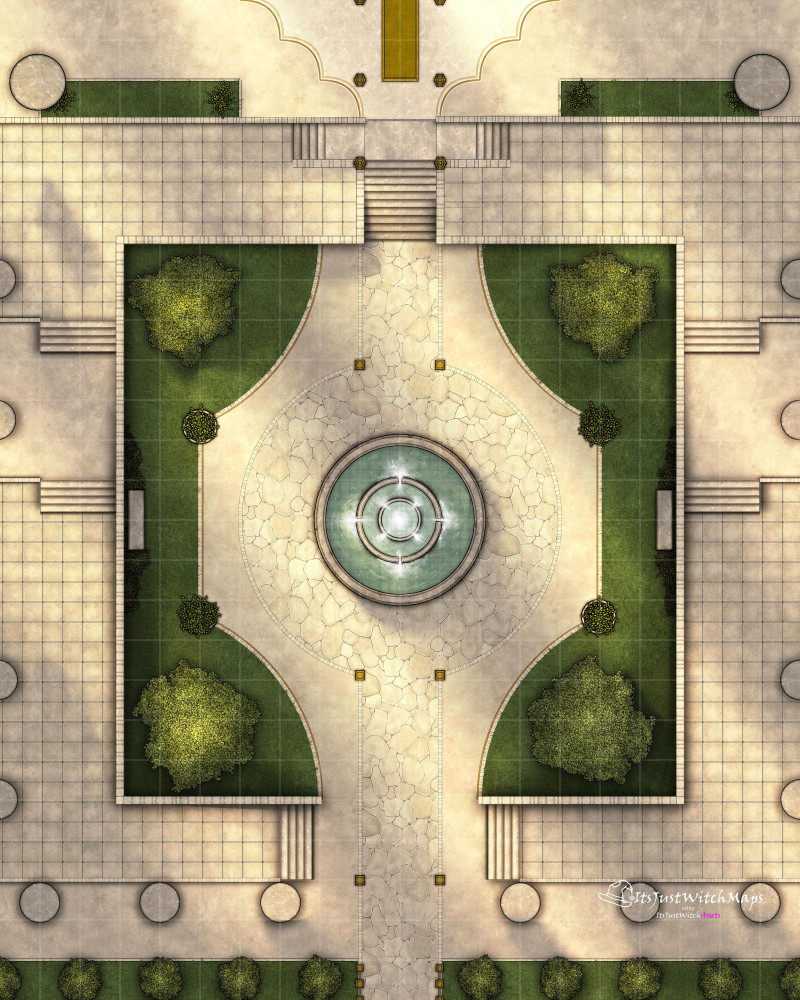 Free Palace Courtyard Day, Night, Basic 20x25 200DPI
