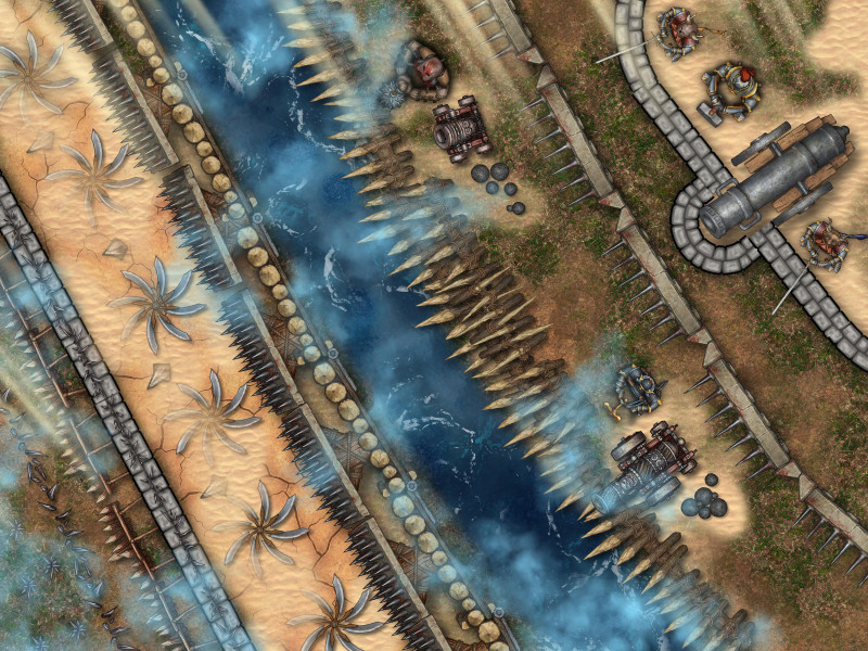 Alesia style wall of thorns