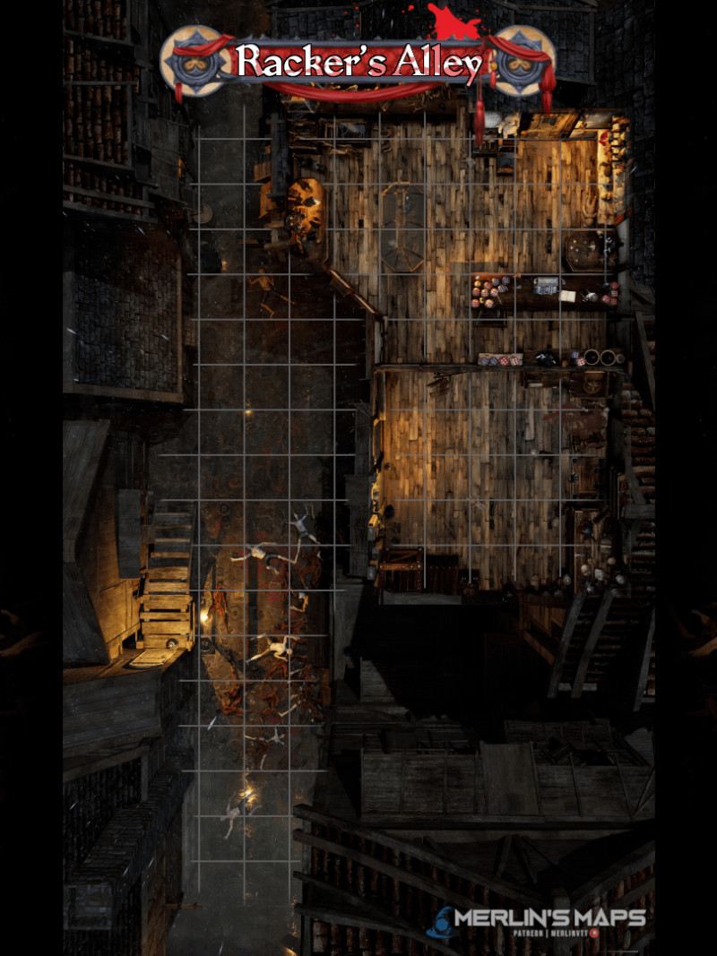 Racker's Alley, from Curse of the Crimson Throne [12x20]