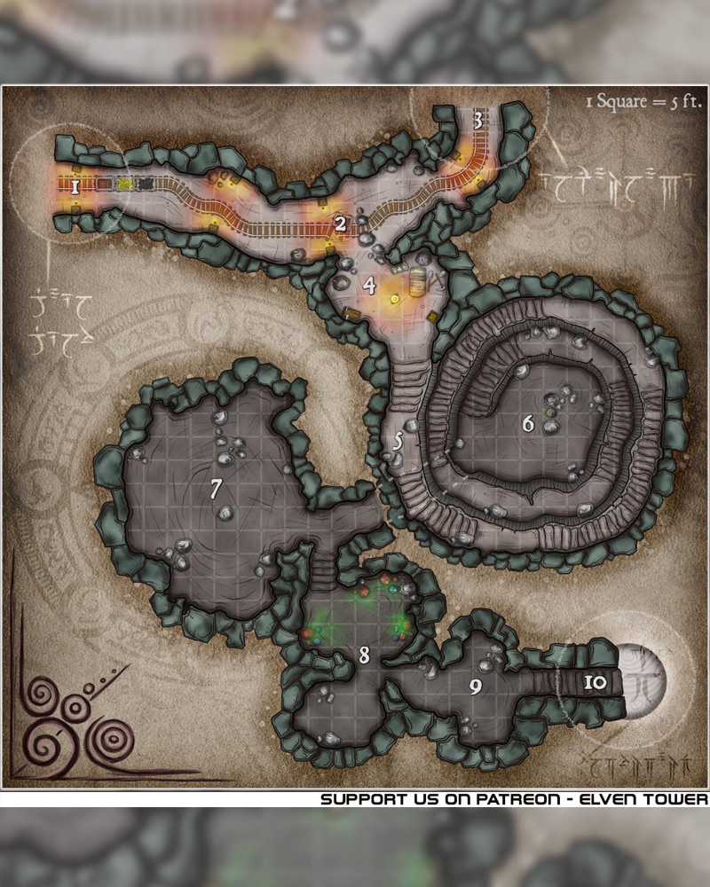 Map 219/909 --- Mine Incident. Dungeon within a mine.