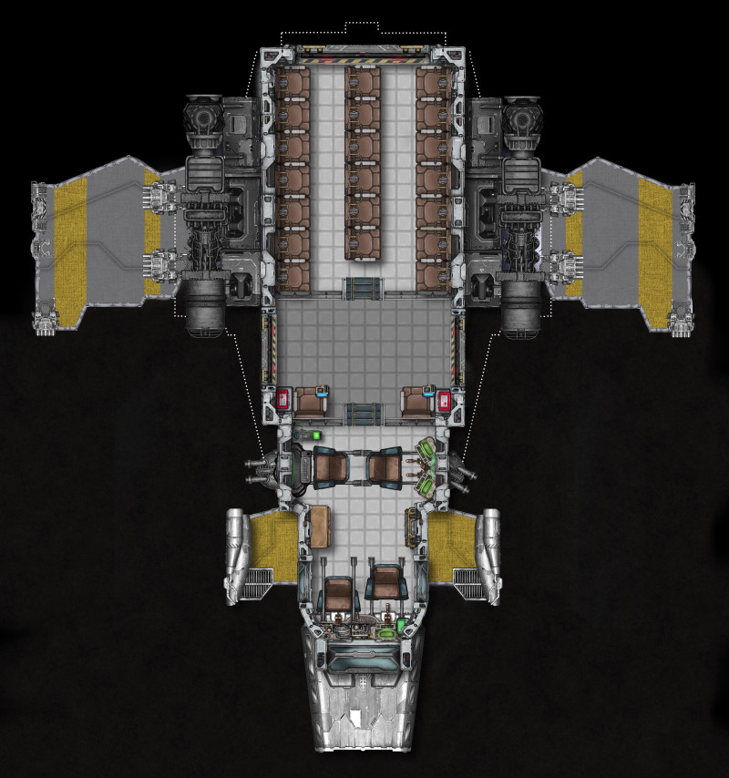 Nephoros pattern Stormbird - Upper Deck - a Warhammer 40k map