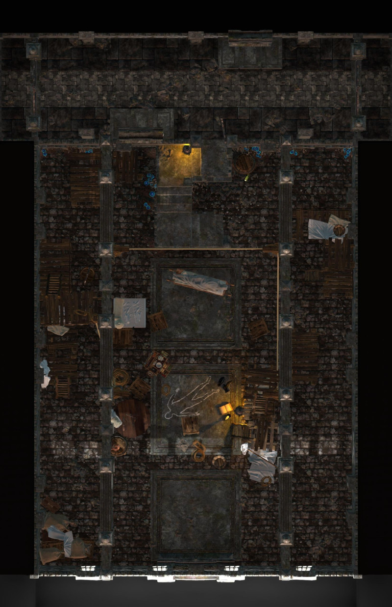 “What happened...?” - “Does the attacker return to the spot?" - crime scene and the night before, 11x17 - (2x2 map[s] and visuals)