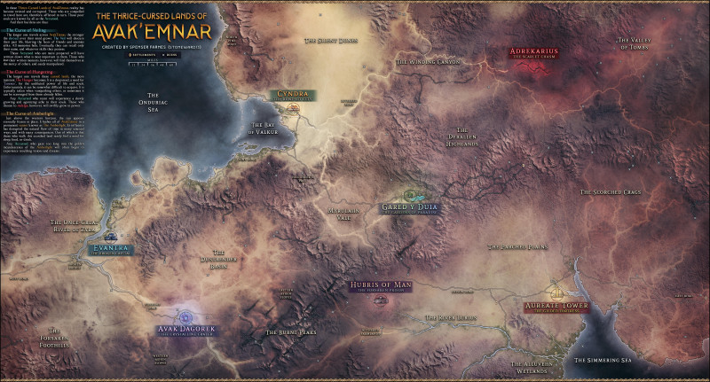 I created a Dark Souls inspired map and setting, the Thrice-Cursed Lands of Avak'Emnar (Free Map Pack) (No AI) (OC)