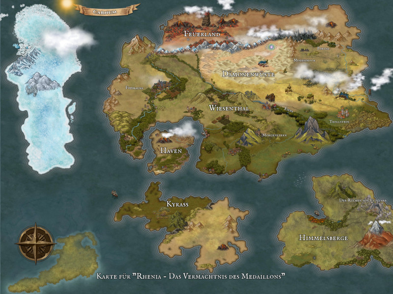 Meine Fantasy-Welt für meinen Roman – Feedback zur Inkarnate-Karte willkommen