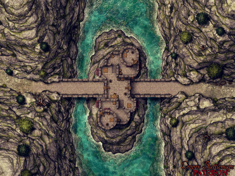The Gorgewarden’s Keep 40x30 battle map