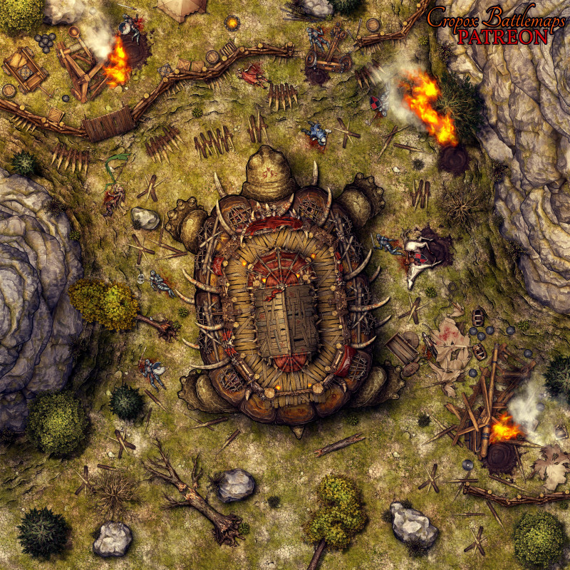War Turtle 22x22 battle map