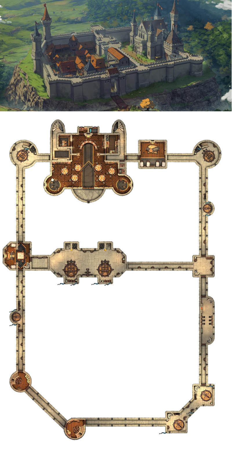 Keep On The Borderlands - 3rd Floor/Ramparts [90 x 120]