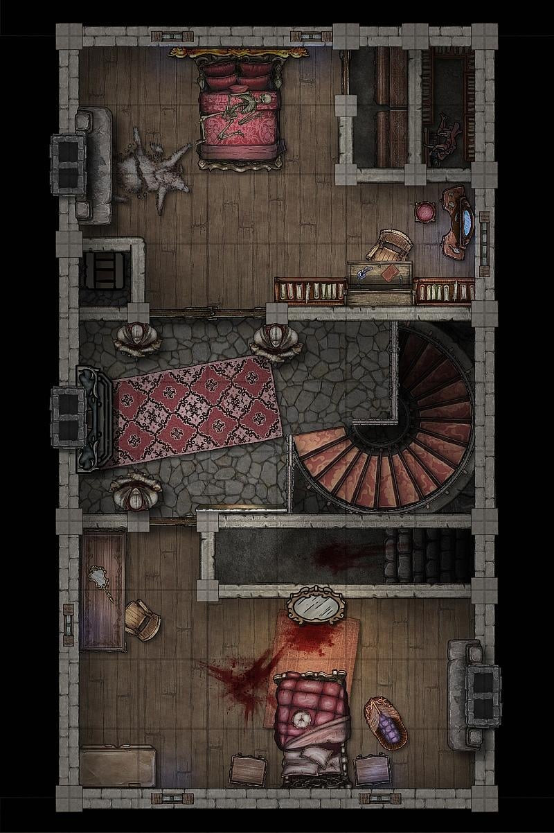Death House Maps - Based on "Revised and Streamlined" by RedcapPress