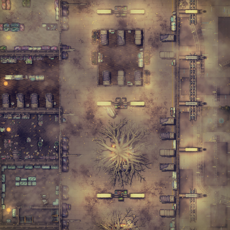 Scifi City Stores + Council Auditorium (2 versions per map: Regular and Fallen Versions, some EA Assets)