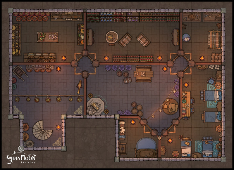A 4-Story Roman-style Villa for a Noble [Multiple]