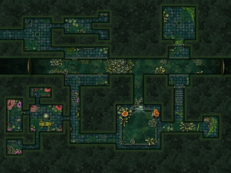 Sewers - Dnd Dungeon Map