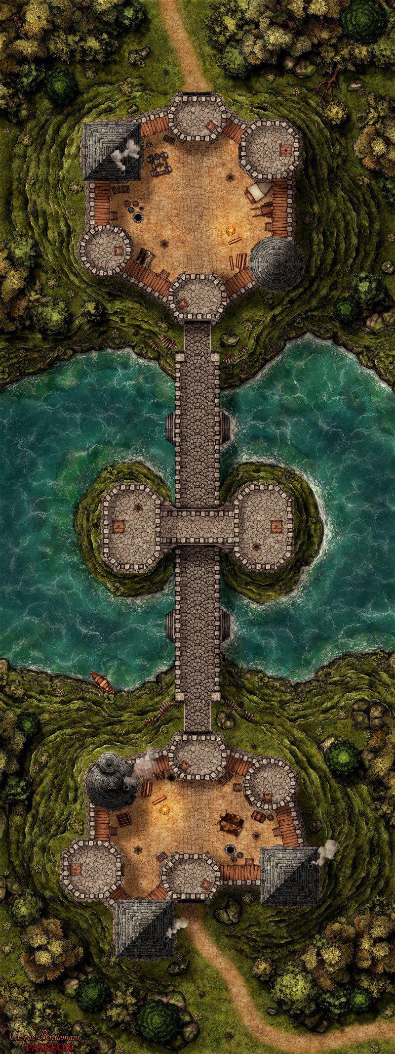River's Guard 30x80 battle map