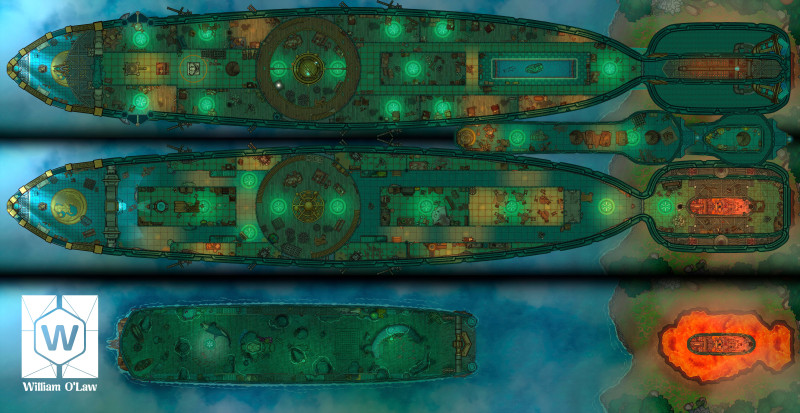 The Nautilus final update - Airship and Dungeon versions to commemorate my Patreon's 3rd annyversary!