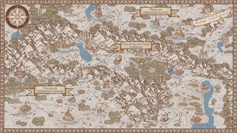 My first attempt at a map for my Daggerheart Campaign