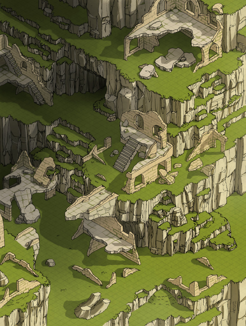 Hilltop Ruins [46x61]