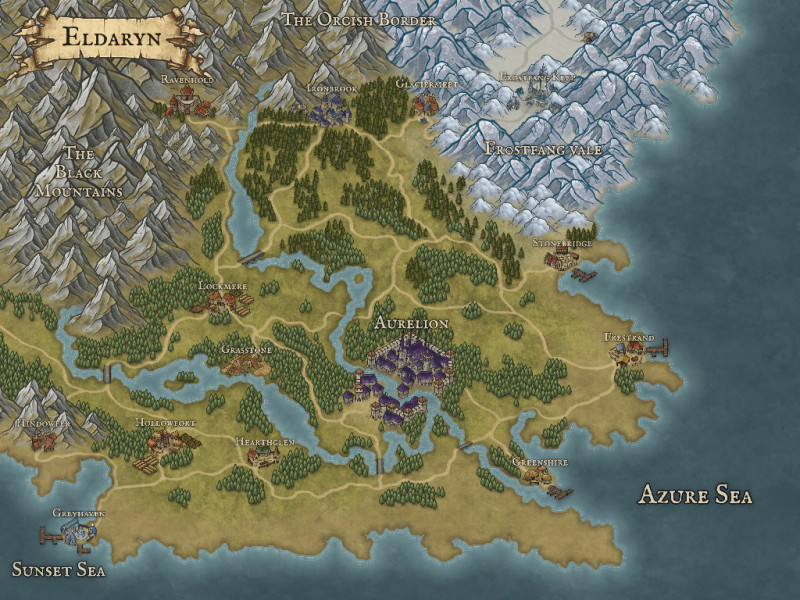 My first go at Inkarnate! Made this region of my homebrew DnD campaign's world