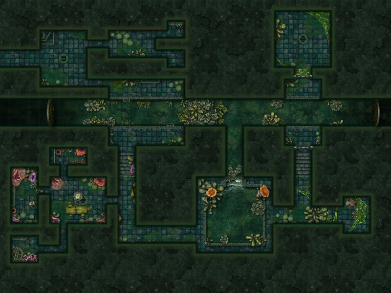 Sewers - Dnd Dungeon Map