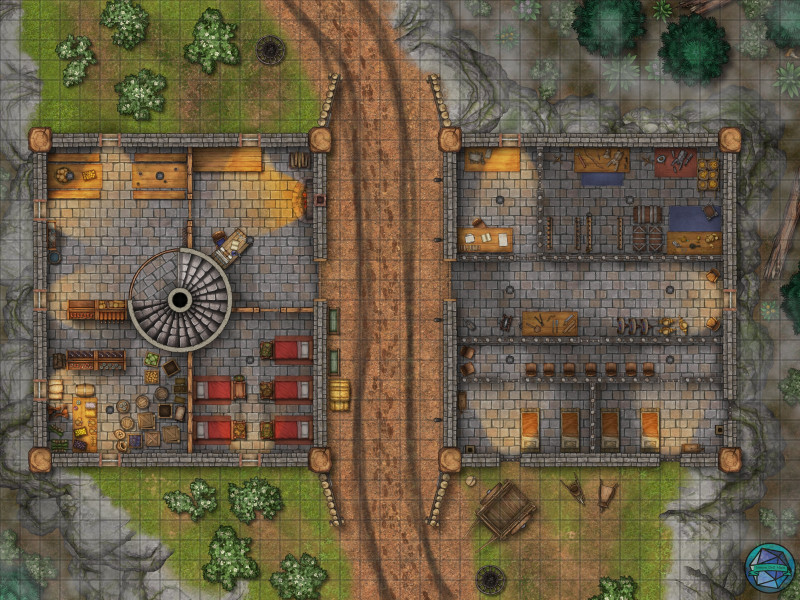Outpost 1st floor (Day and Night)