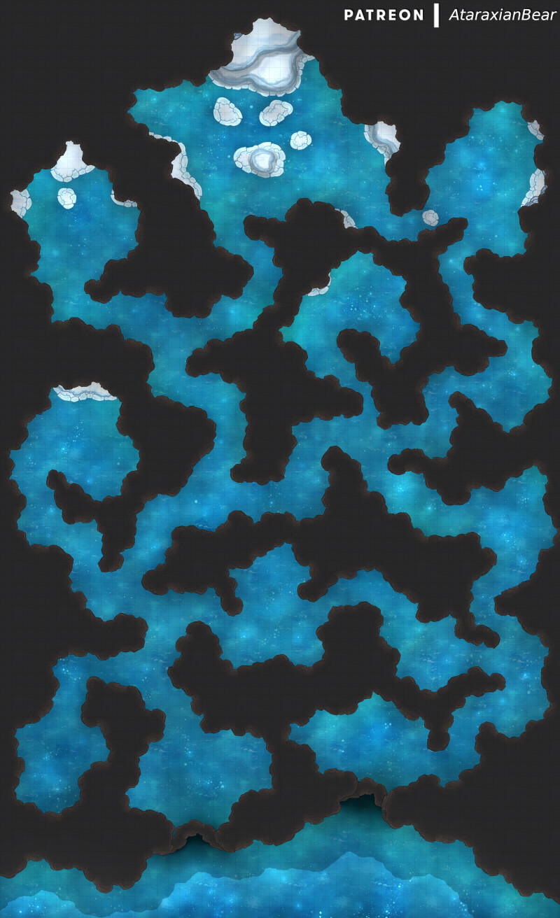 A melting ice dungeon [50x82]