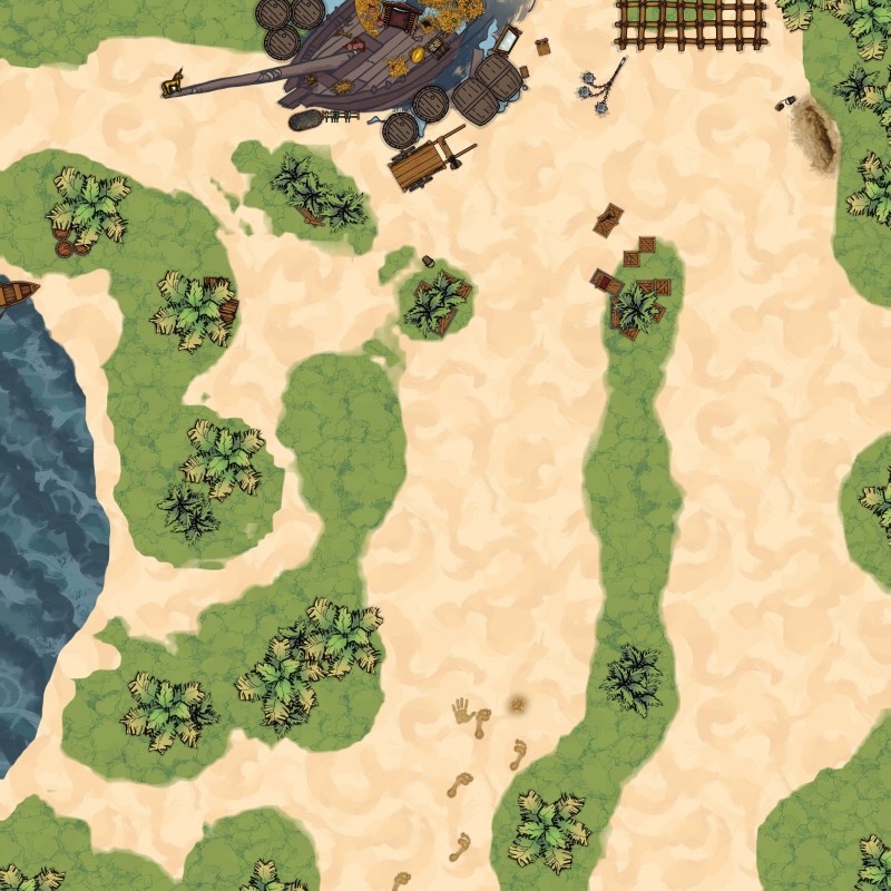 Running a One Piece D&D game, here's a start to some maps