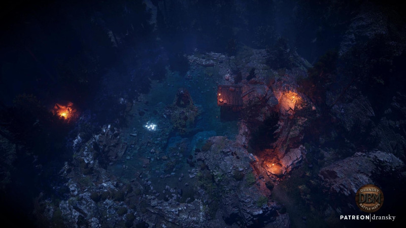 Serene Lake - Animated Fantasy Battlemap (day/night/golden hour)