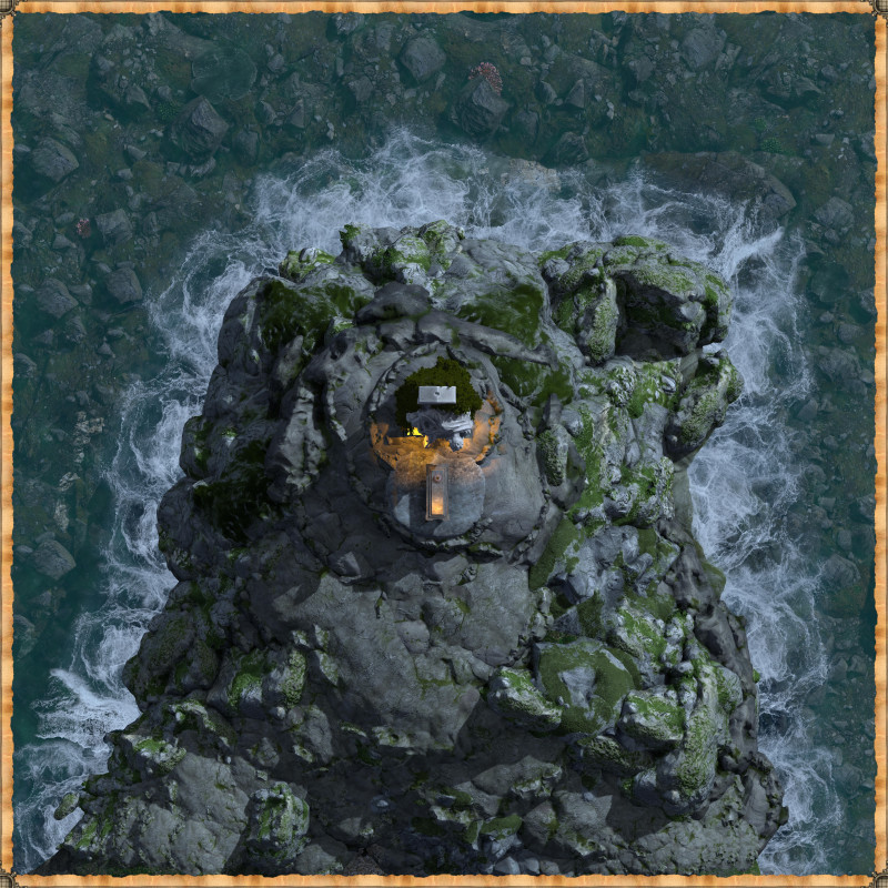 Cape of Sorrow - Hero's resting place [30x30] [link to 300DPI night/day map in description]