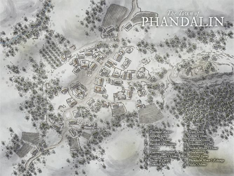 Map of the Town of Phandalin