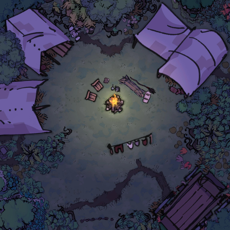 Small Cabin in the Woods/Night Camp