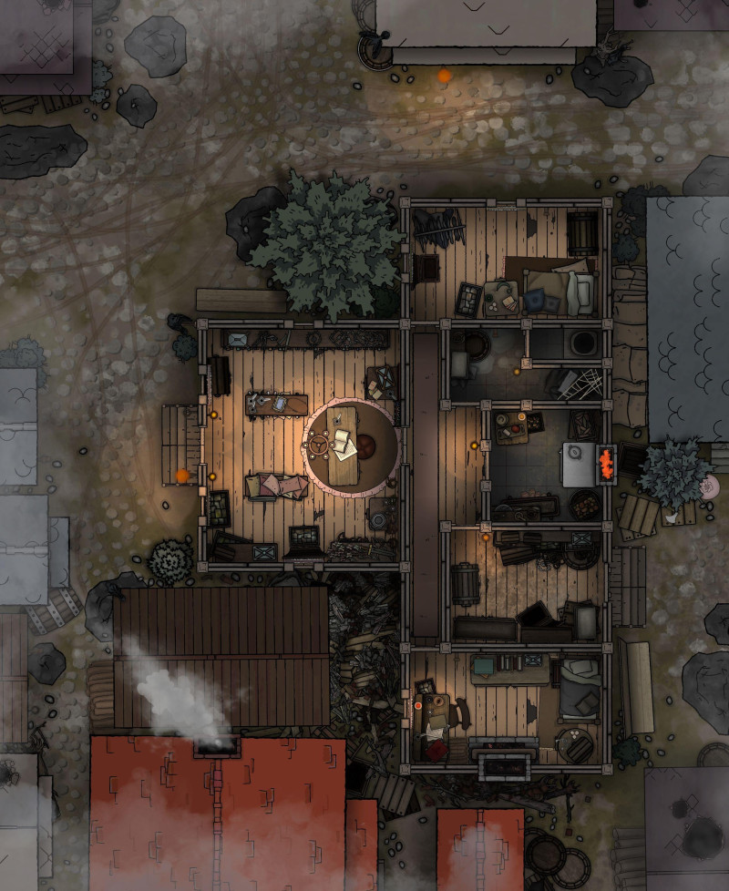 Bildrath's Mercantile [Curse of Strahd] — Free Battlemap [18x22]