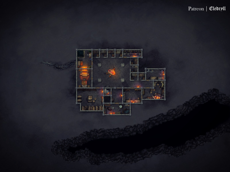 Underdark Fortress [60x45] [Gridless]