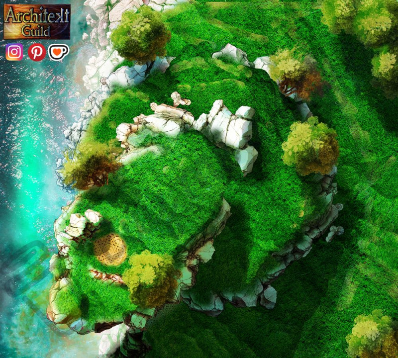 The Mage's Peak (rpg fantasy map)