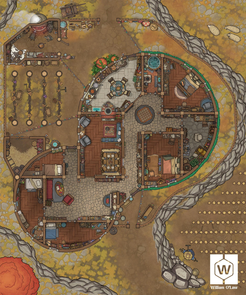 Hacienda in the Fields - With several seasons variations!