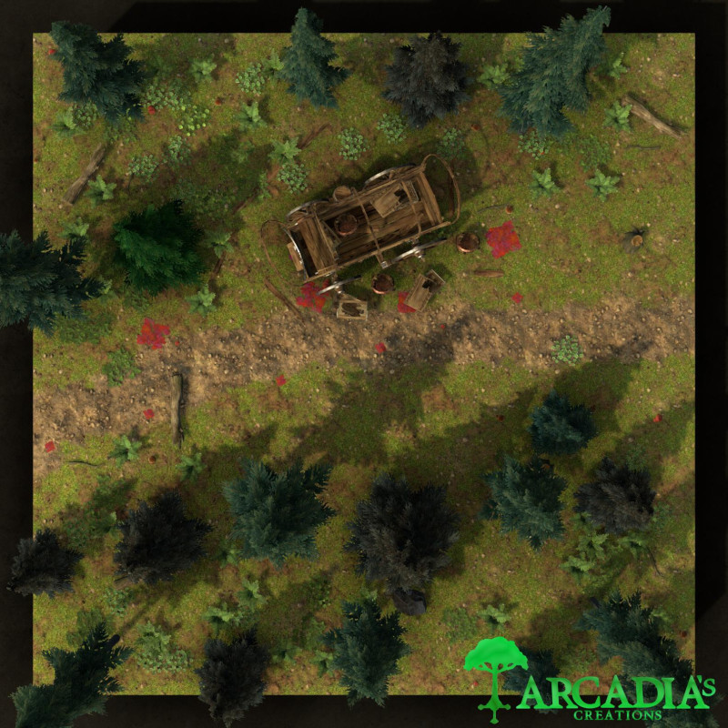 Cart wreckage [22x22]
