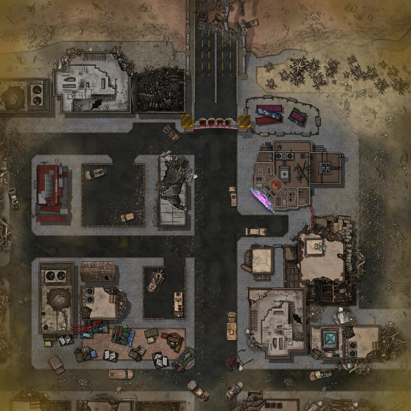 Fallout 2d20 - New Reno - Virgin Street with Zones