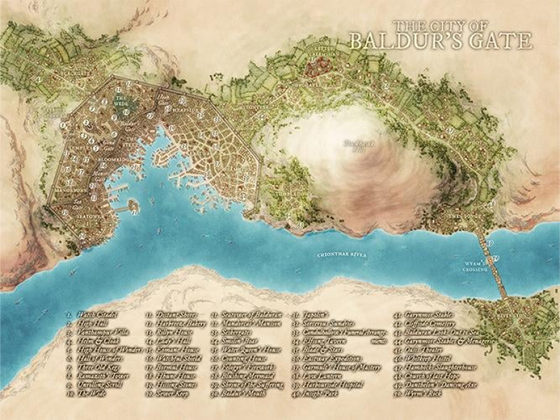 The City of Baldur's Gate [Art] [OC]