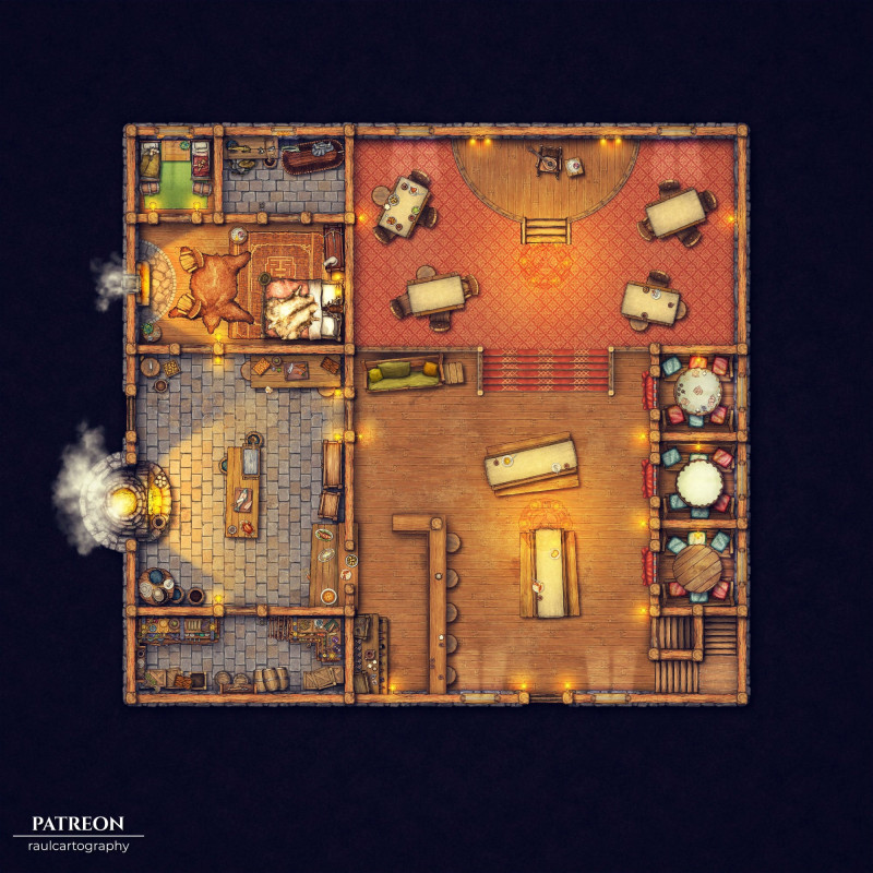 The Dark Barrel Inn [20×20]