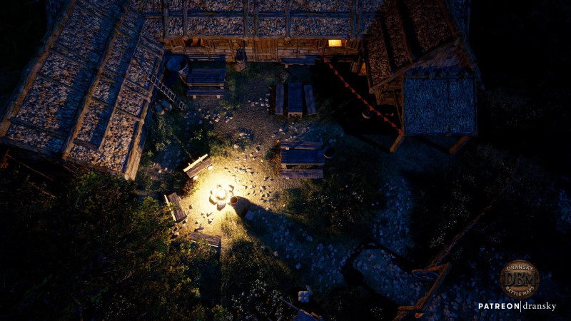 Rural Tavern - Cozy Animated Tavern Battlemap for D&D / Pathfinder