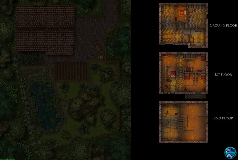 A small house for adventurers to rest between their adventures.