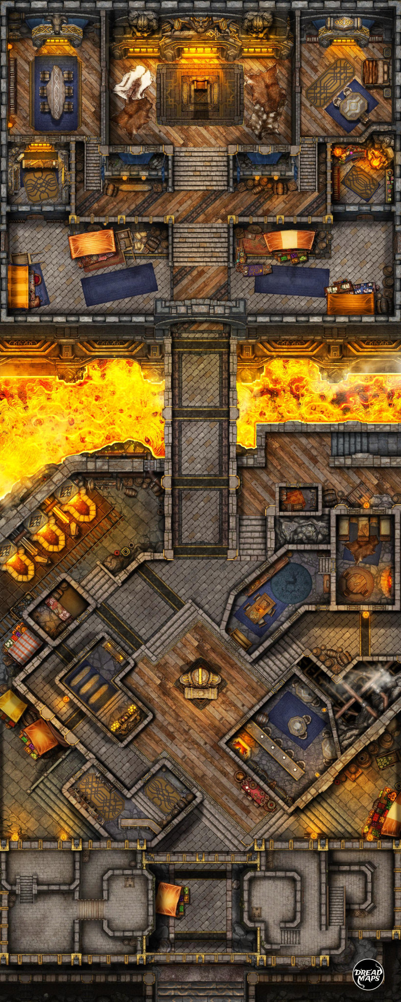 Dwarven Keep [28x70] [OC]