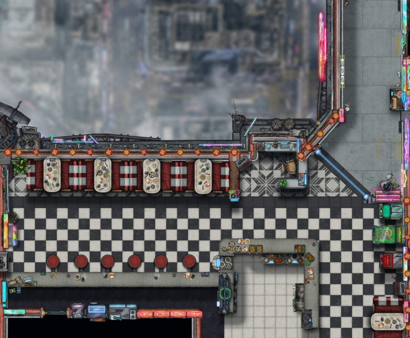 Cyberpunk/Sci-Fi Diner