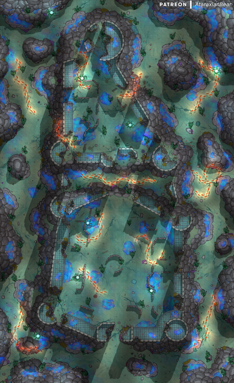 Underwater Castle Ruin [55x90]
