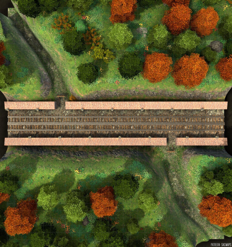 How would your players sabotage the tracks...?  [Train / Minecart Tunnel (32x34) - free day & night maps plus hundreds more!]
