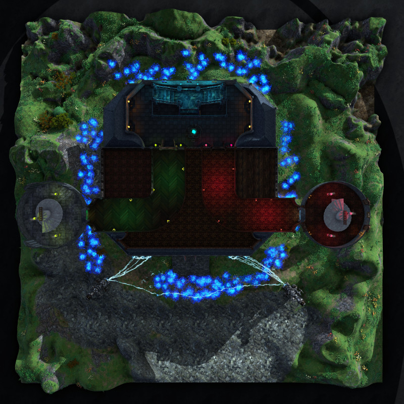 Final Dungeon/BBEG HQ (Made in Dungeon Alchemist available on the Workshop)