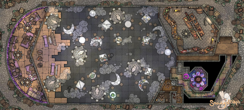 [40x18] Cracktooths Tavern City Day