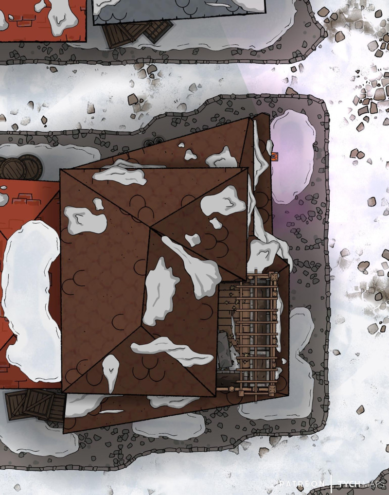 Old Xoblob Shop [11x14] - Waterdeep (Winter)