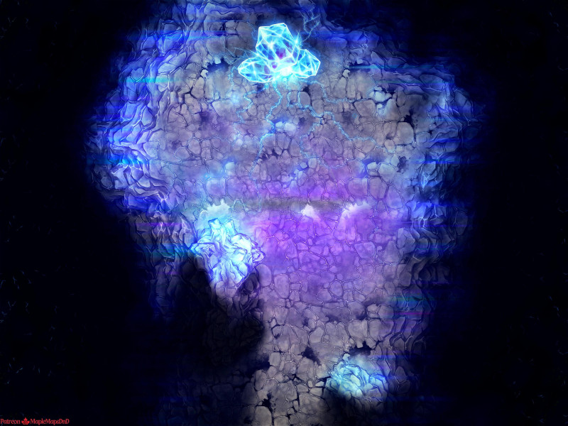 Unstable Crystal Peak [40x30] [Battle Map] [No AI] [OC] [Art]